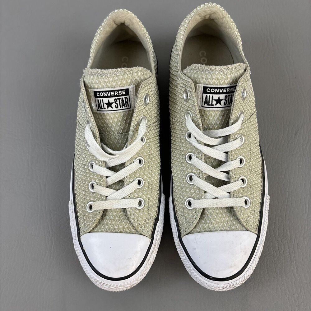 Converse All Stars Women's Sneakers 9 Cream Woven Low Top Madison Chuck Taylor